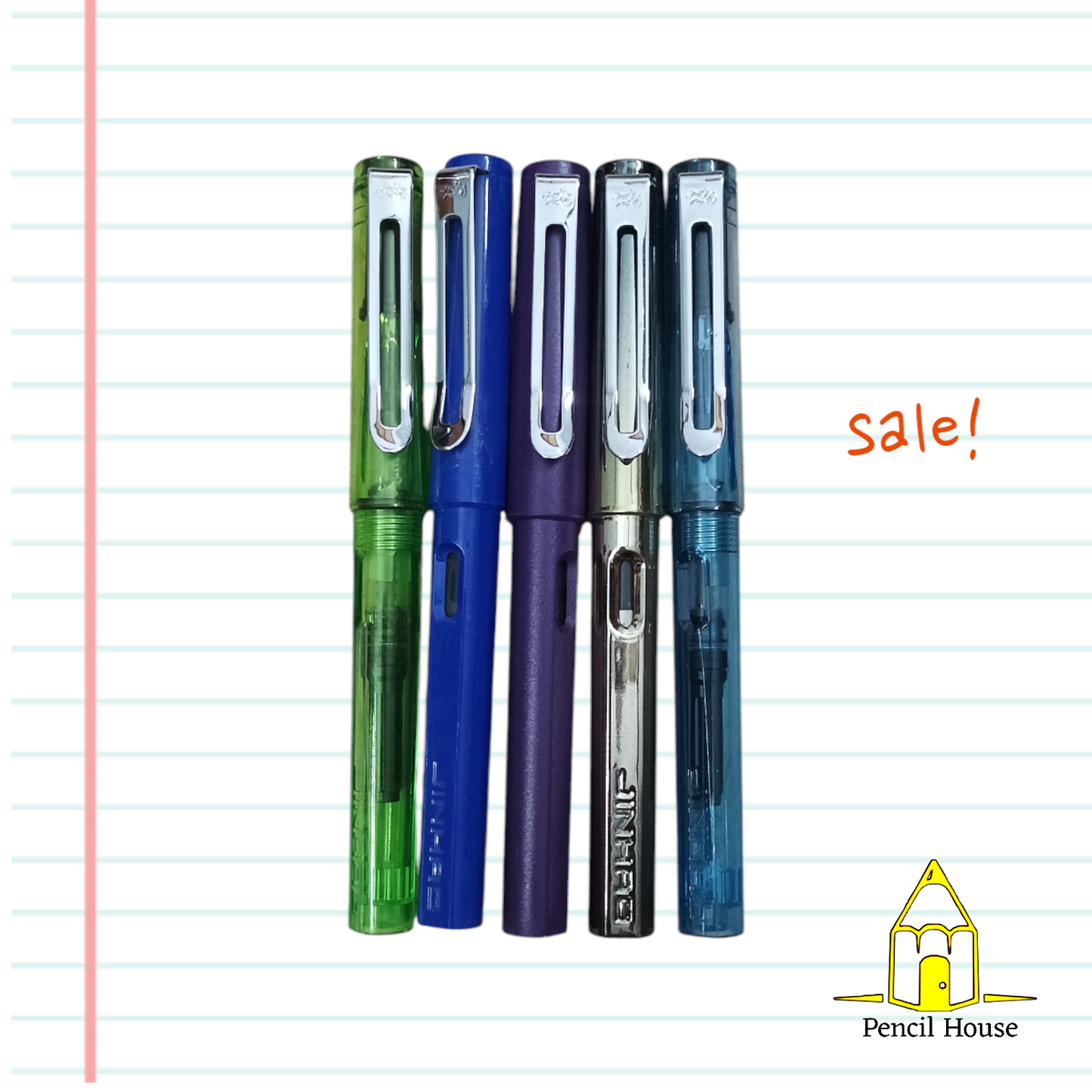 Jinhao 599-A Plastic Fountain Pen Smooth Fine Nib 0.5mm