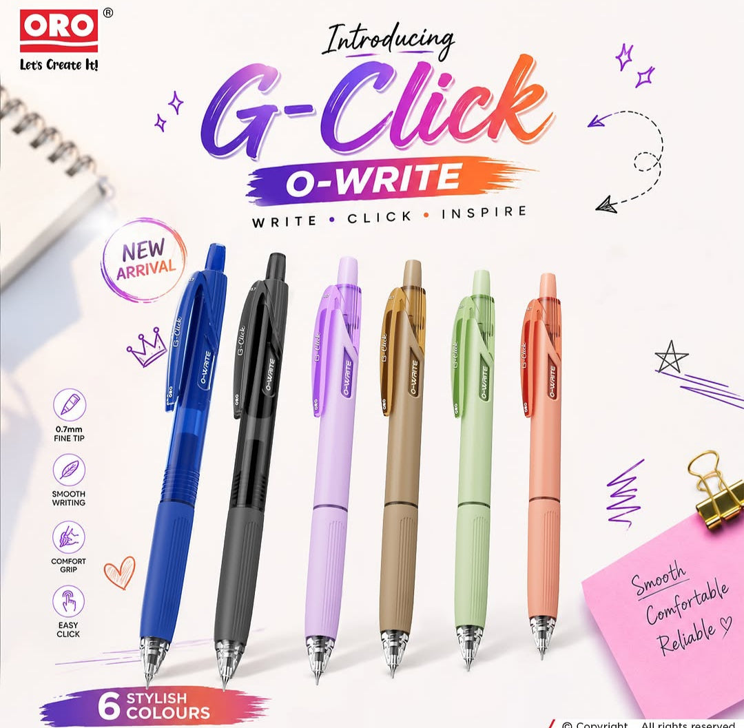 ORO O-Write G-Click 0.7mm Gel Pen