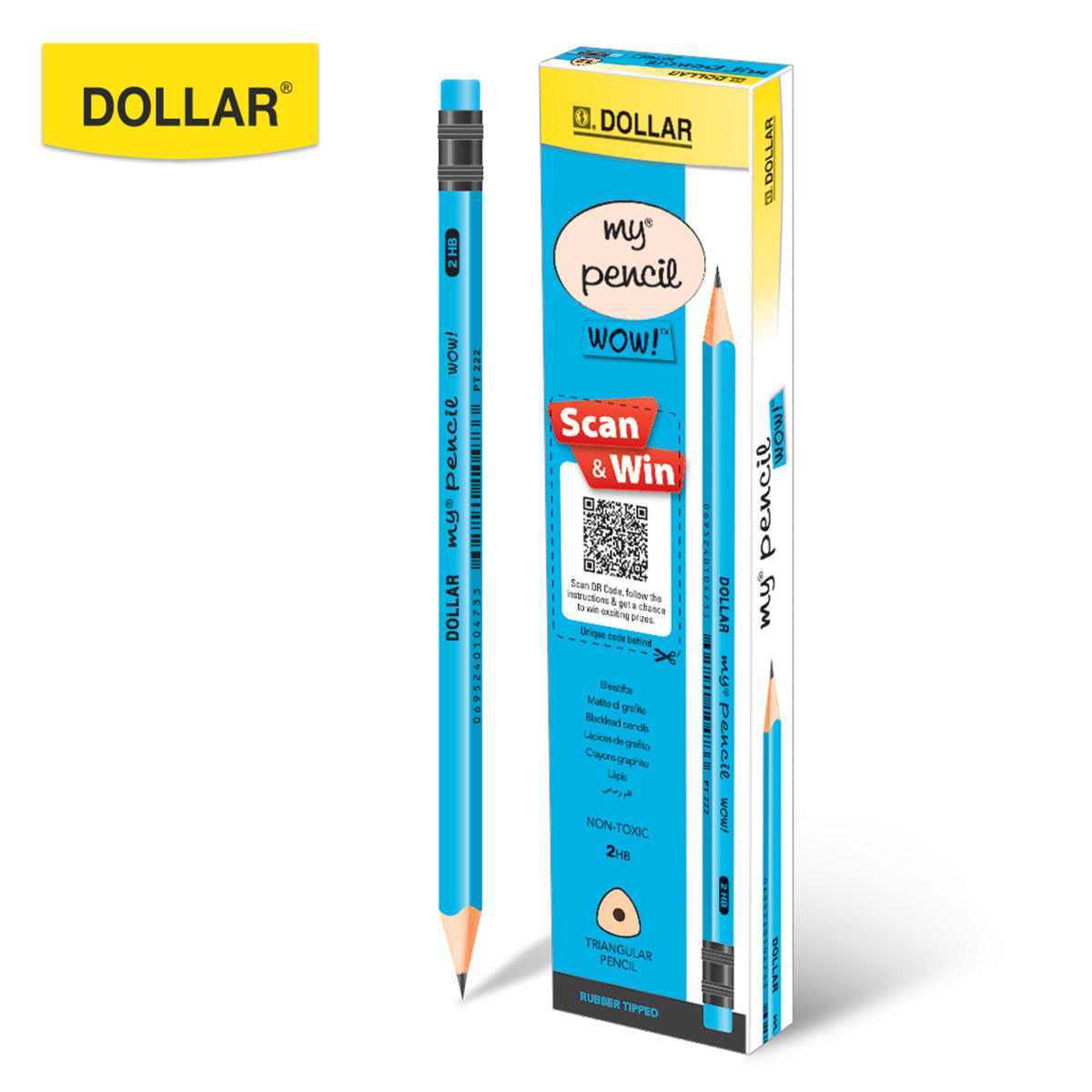 Dollar My Pencil WOW! - 12Pcs