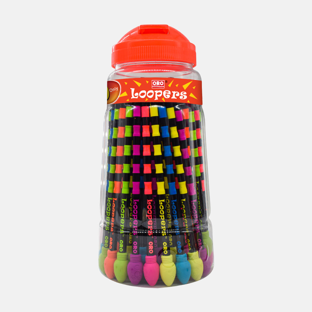 Oro Loopers Jar of 48 Pencils