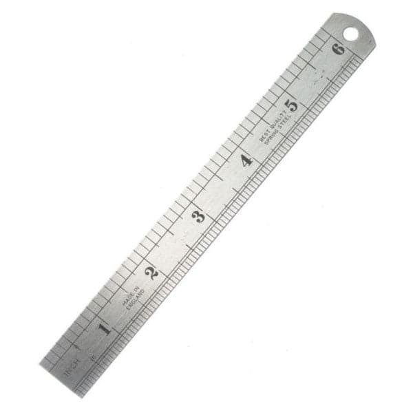 Steel Ruler 6 and 12 Inch (Fine Quality)