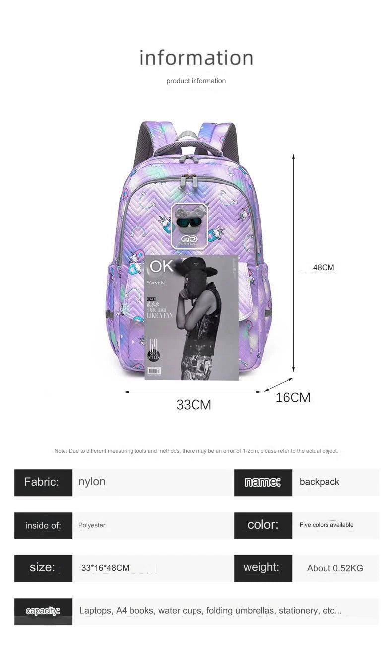Unicorn School Bag pack - Import Quality