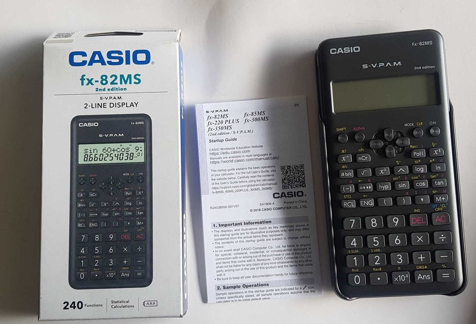 CASIO FX-82MS Scientific Calculator - Second Edition