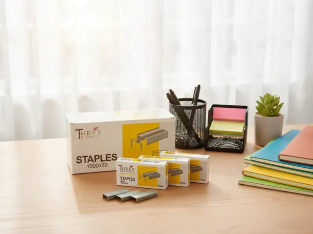 Staple Pin - Heavy-Duty - Three Flowers ( 10No - 24/6 - 26/6 - 23/8 - 23/10 - 23/13 - 23/15 - 23/17 - 23/20 - 23/24 )