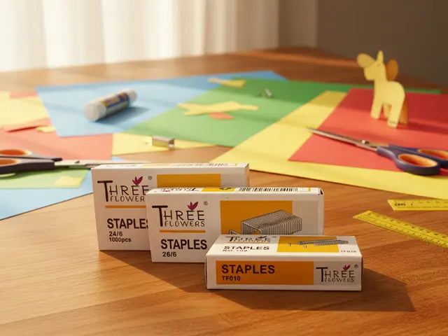 Staple Pin - Heavy-Duty - Three Flowers ( 10No - 24/6 - 26/6 - 23/8 - 23/10 - 23/13 - 23/15 - 23/17 - 23/20 - 23/24 )