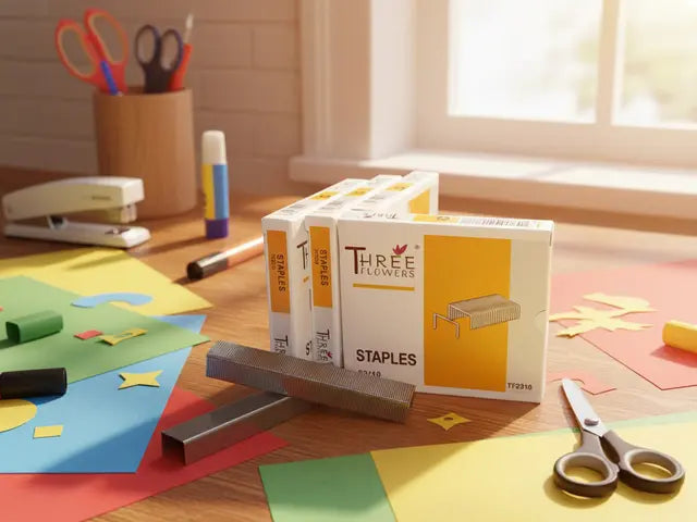 Staple Pin - Heavy-Duty - Three Flowers ( 10No - 24/6 - 26/6 - 23/8 - 23/10 - 23/13 - 23/15 - 23/17 - 23/20 - 23/24 )