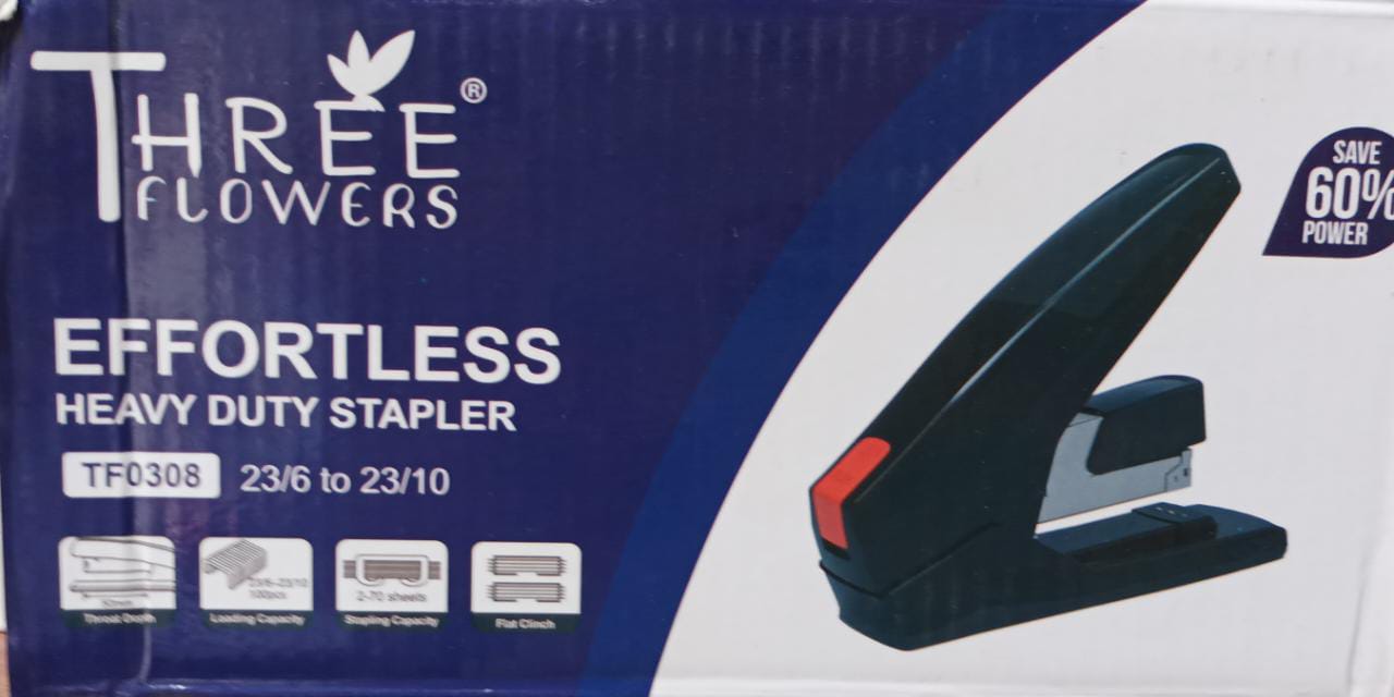 Stapler Machine Three Flowers -  HD0308 - Maximum Paper Capacity 70 Sheets
