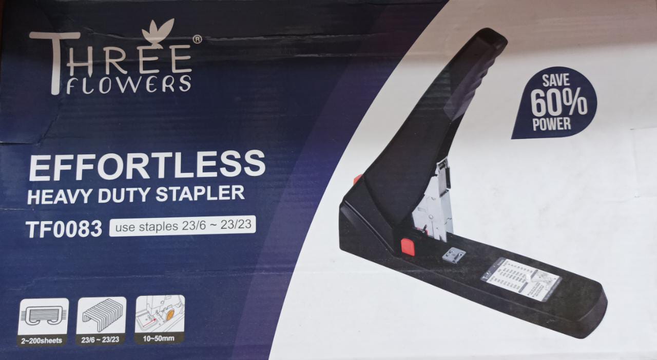 Stapler Machine - Three Flower - TF0083 - Maximum Paper Capacity 240 Sheets