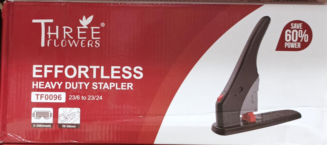 Stapler Machine - Three Flower - TF0096 - Maximum Paper Capacity 240 Sheets