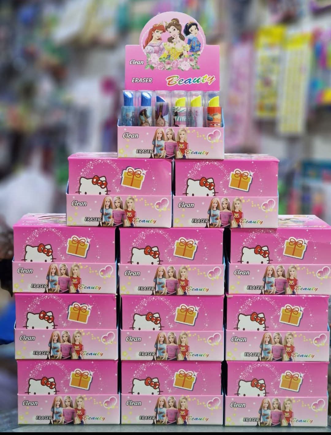 Multicolor Lipstick Eraser For Kids (Pack Of 4)