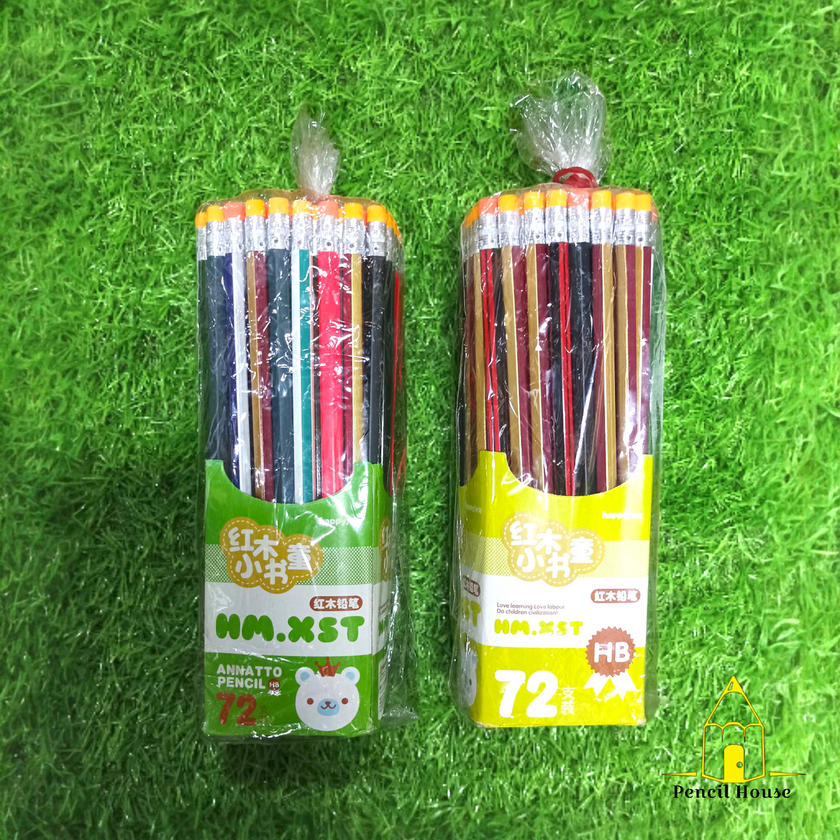 72 Pcs HB Pencils – With Eraser & Without Eraser | A+ Quality |