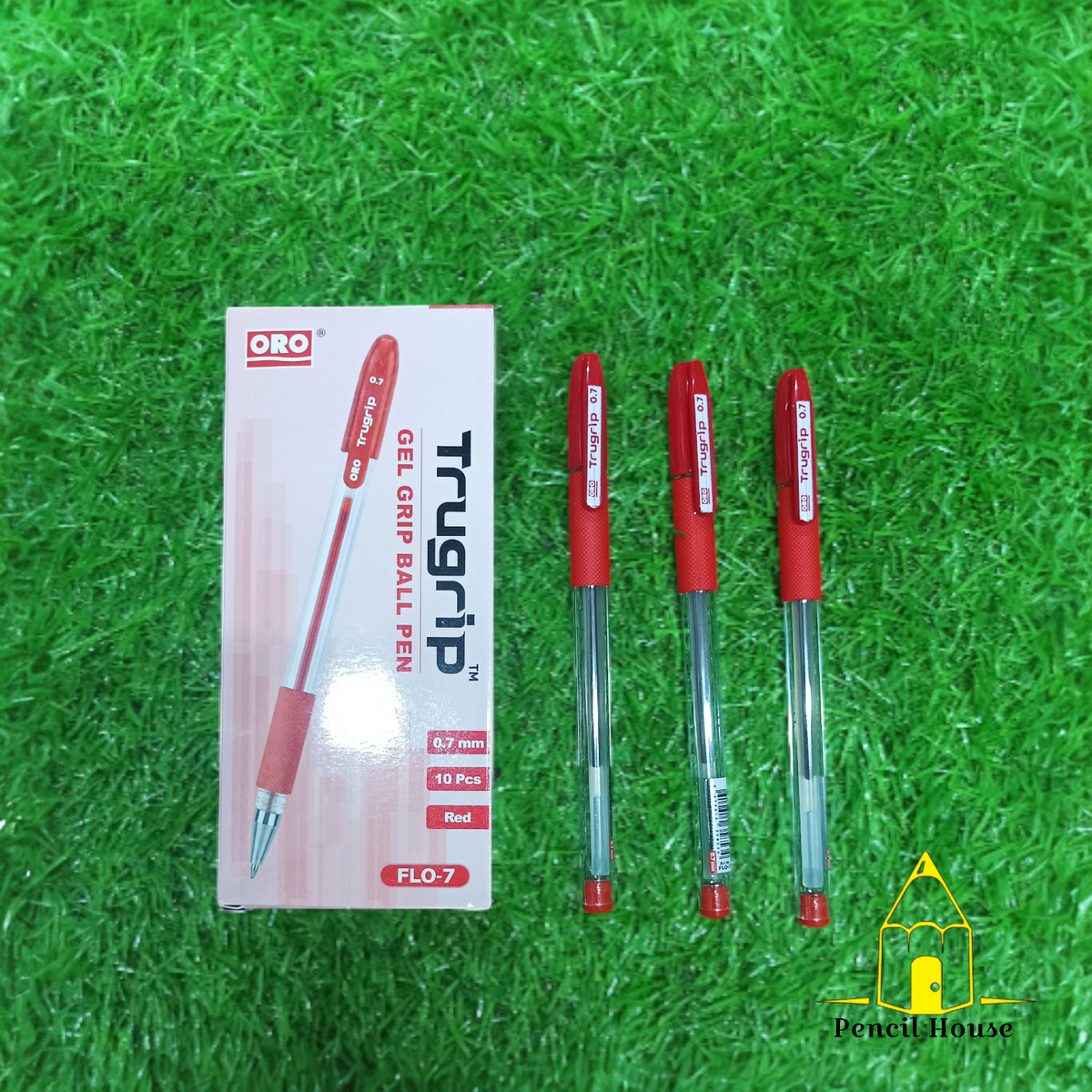 ORO Trugrip FLO-7 Ball Pen 0.7mm – Smooth Writing Gel Grip Ballpoint Pen