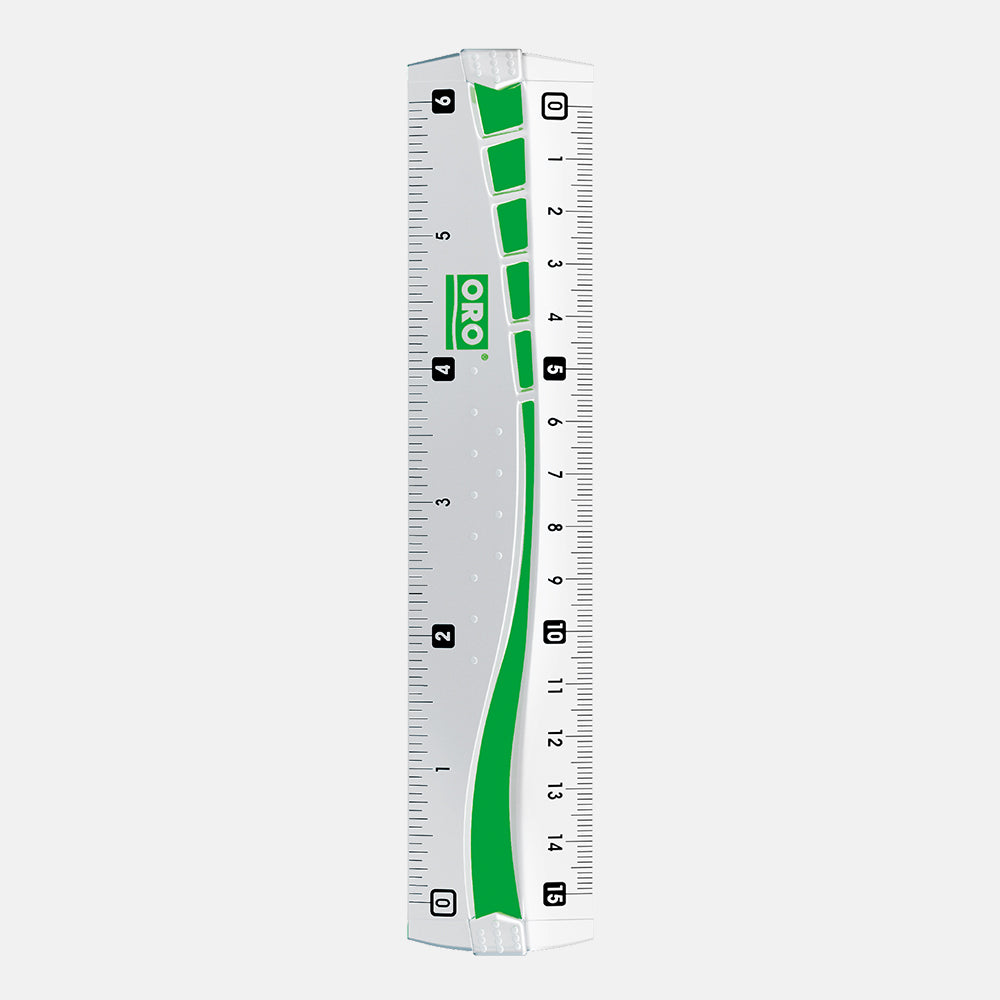 ORO 12,8 and 6 Inch Transparent Ruler