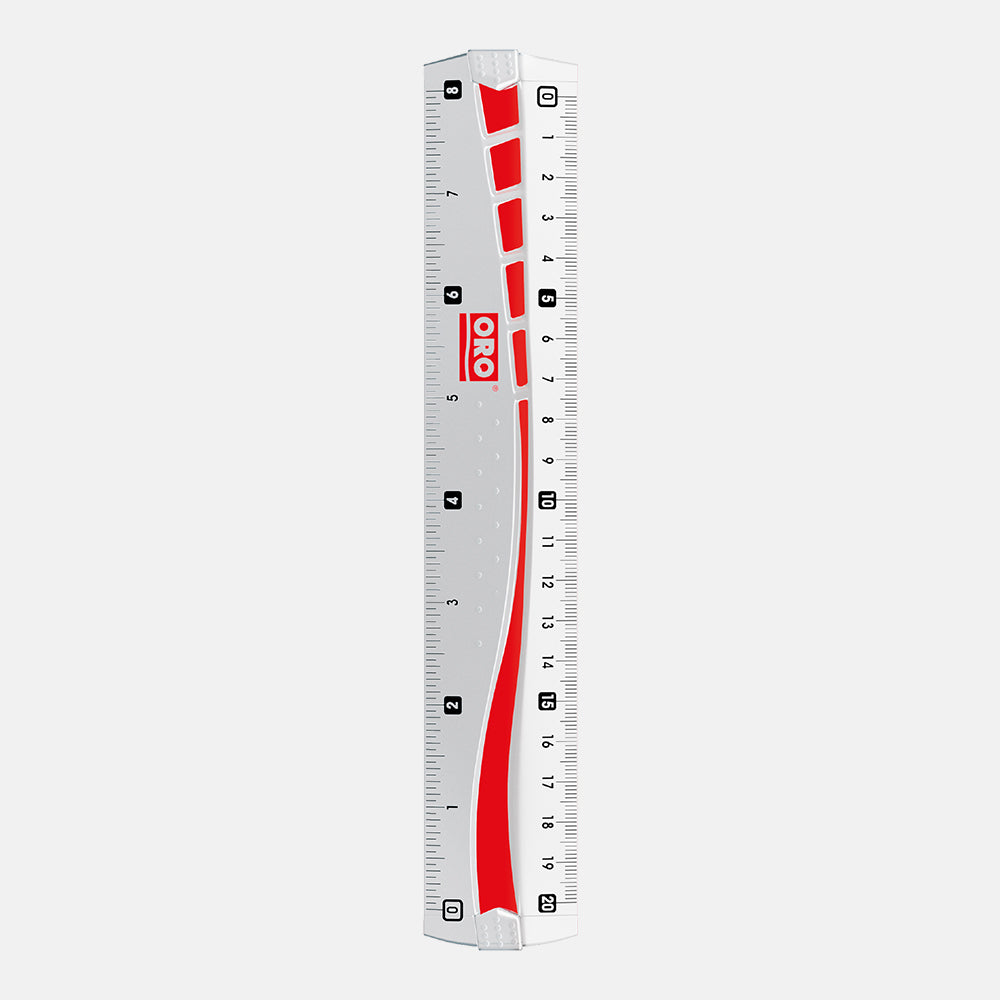 ORO 12,8 and 6 Inch Transparent Ruler