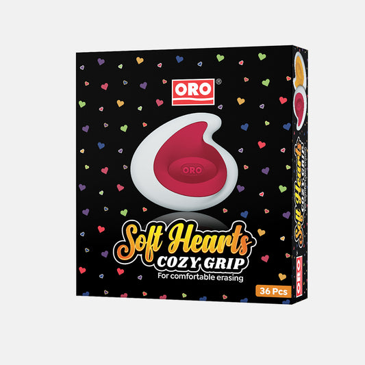 ORO Soft Heart Eraser Box