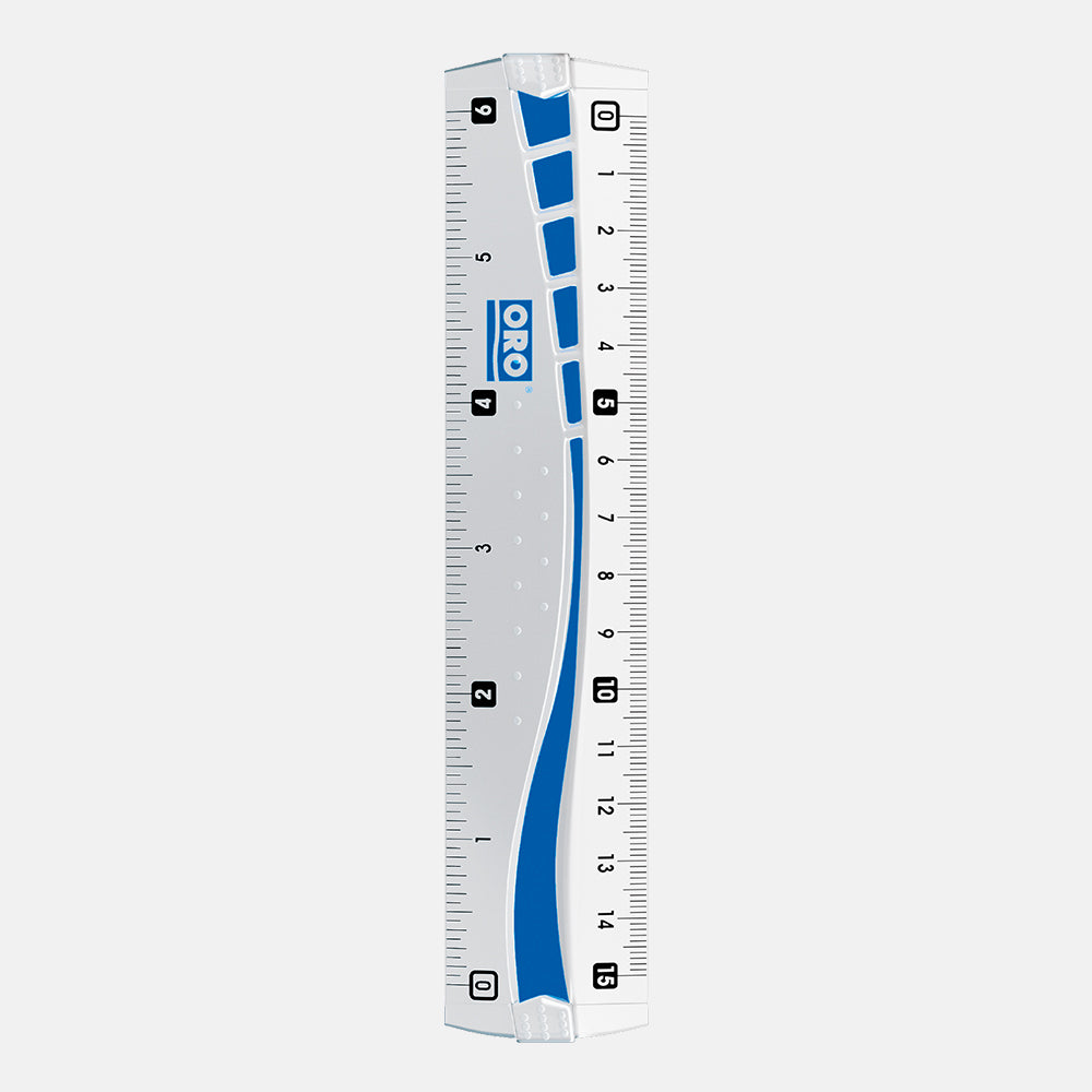 ORO 12,8 and 6 Inch Transparent Ruler