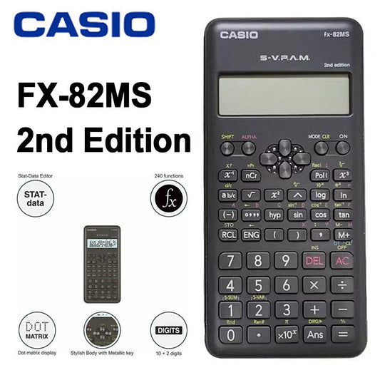 CASIO FX-82MS Scientific Calculator - Second Edition
