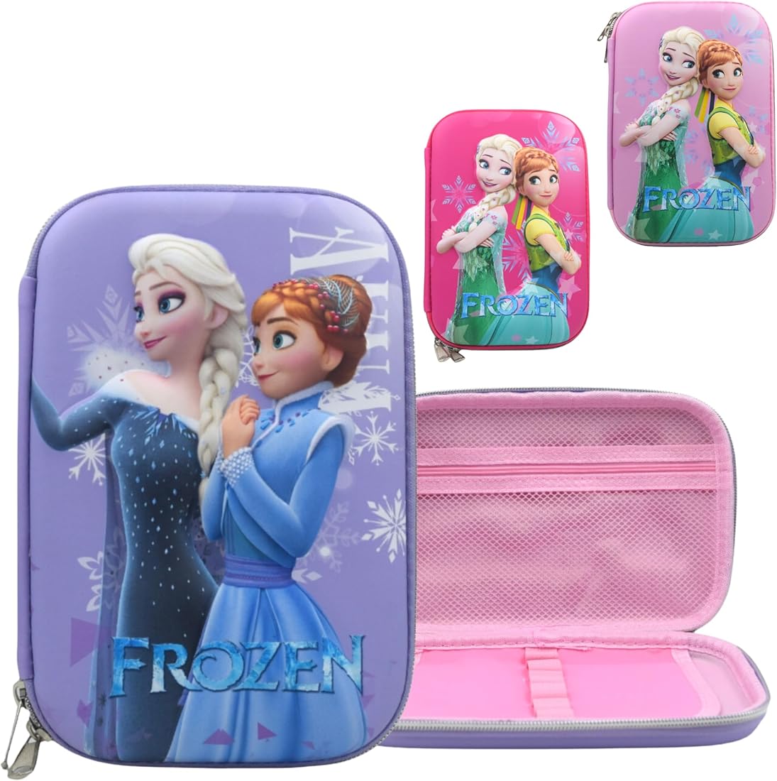 3D Embossed Big Stationery Pouch For Boys & Girls