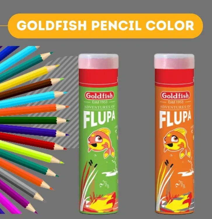 Goldfish Flupa Adventure 24 Color Pencil Jar