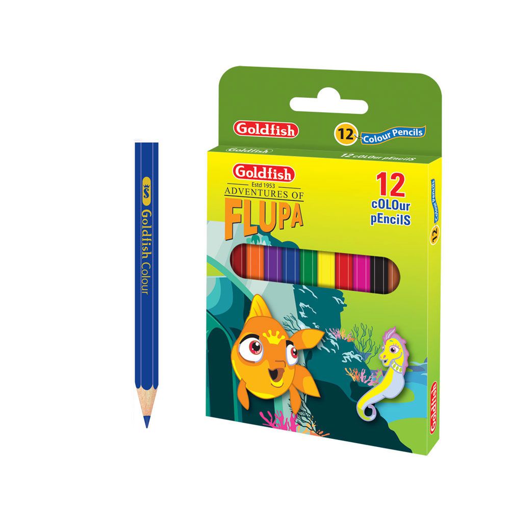 Goldfish 12 Color Pencil Half Size