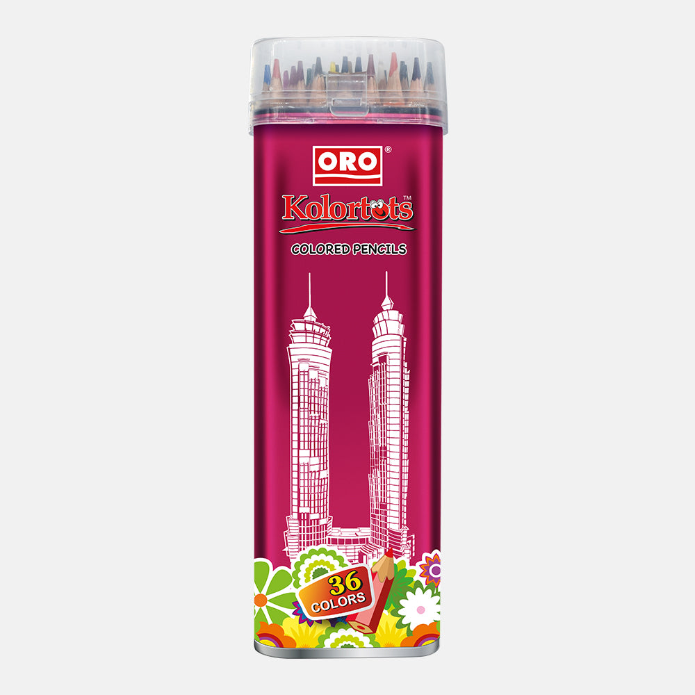 ORO Kolortots - نیا ایڈیشن 36 رنگین پنسل باکس
