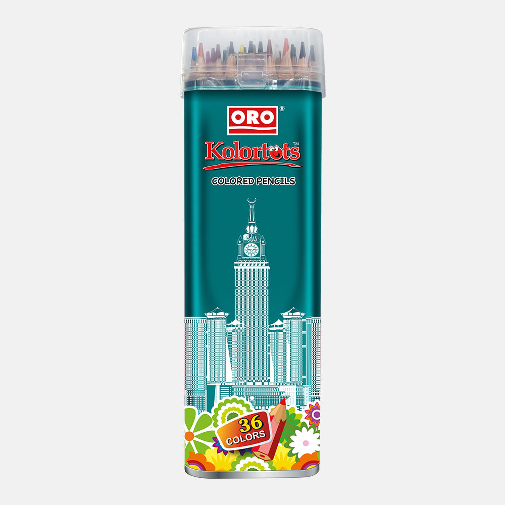 ORO Kolortots - نیا ایڈیشن 36 رنگین پنسل باکس