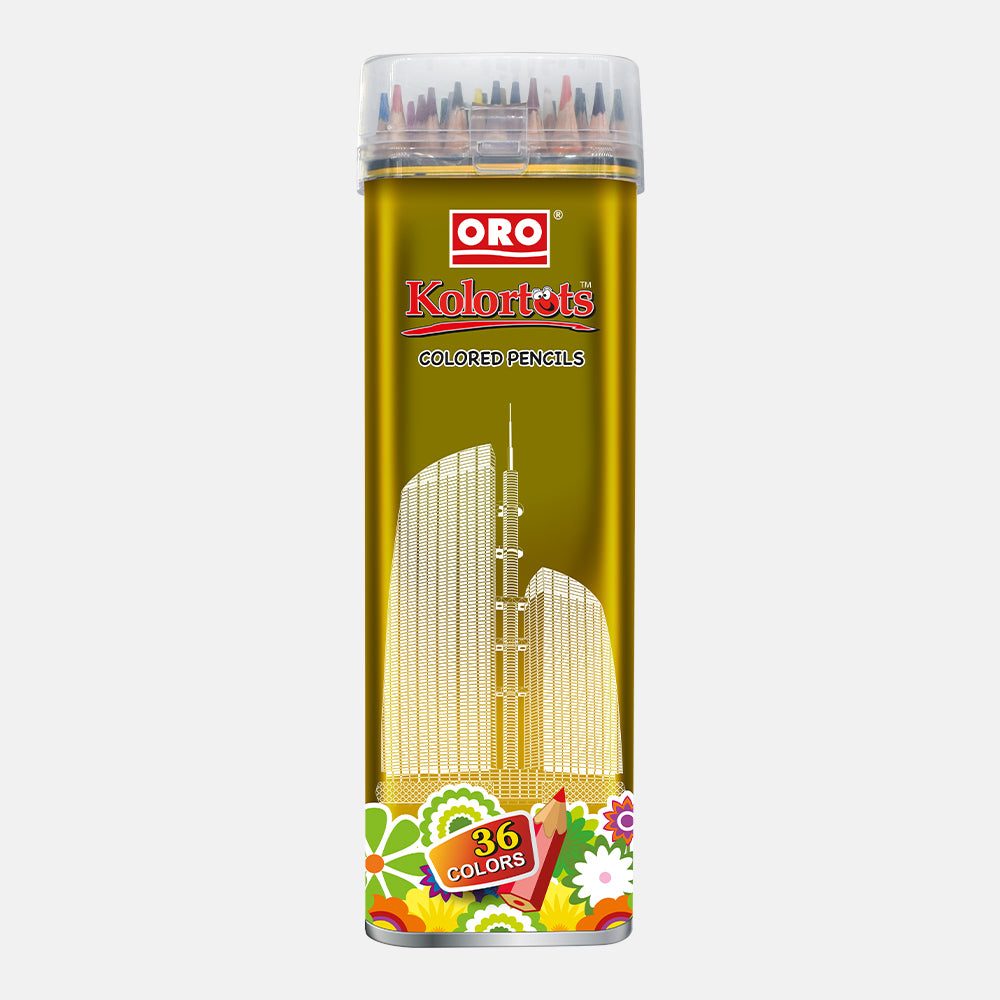 ORO Kolortots - نیا ایڈیشن 36 رنگین پنسل باکس
