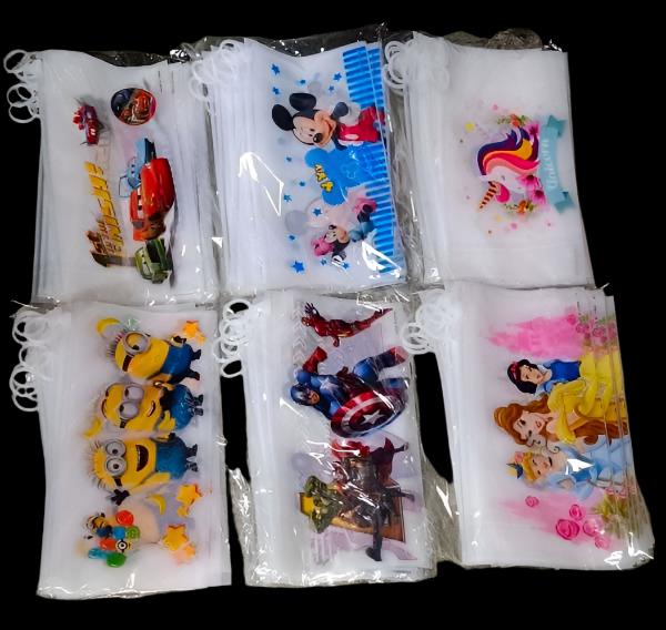 Cool Cartoon Print Transparent Pen Pencil Pouch For Boy And Girls