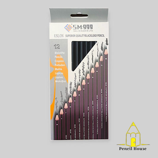 Sketch Pencil Graphite  (12 Pc's) - For Professional Artist Painting & Drawing.