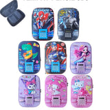 3D Embossed Big Stationery Pouch with Built-in Calculator — For Boys & Girls