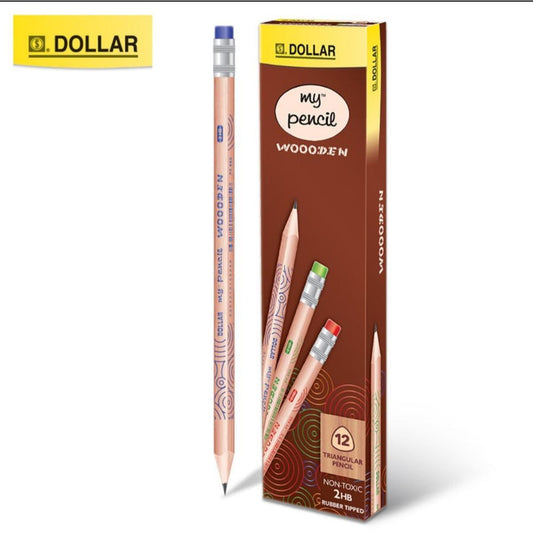 Dollar P6 Wooden Pencil 12-Pcs