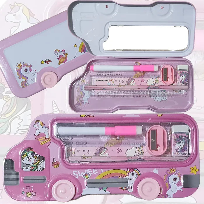 Smart Stationery Metal Geometry Box with White Board. – Pencil House