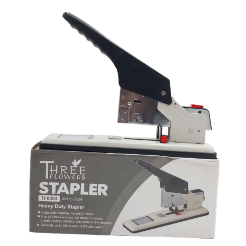 Stapler Machine - Three Flower - HD TF0390 - Maximum Paper Capacity 100 Sheets